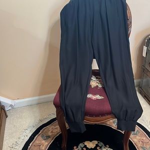 Silk Jogger pants in black. ATM is the designer. Purchased at Saks no tag New